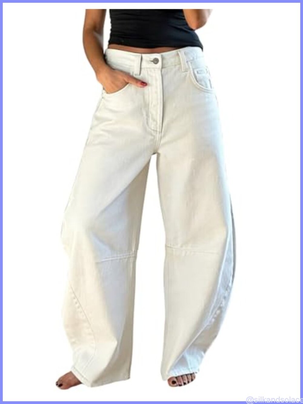 EXLURA Barrel Jeans Women Y2K Boyfriend Denim Pants Casual Baggy Wide Leg